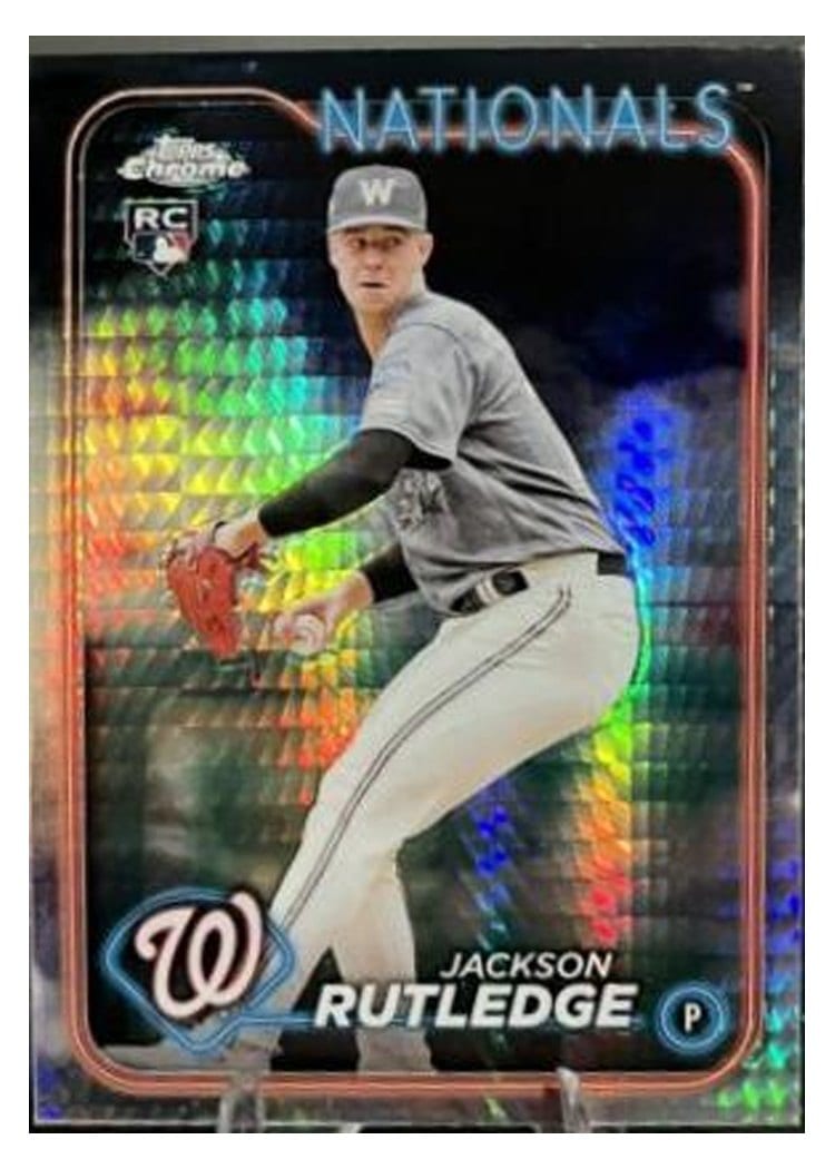 2024 Topps Chrome Base Set Jackson Rutledge #42 card
