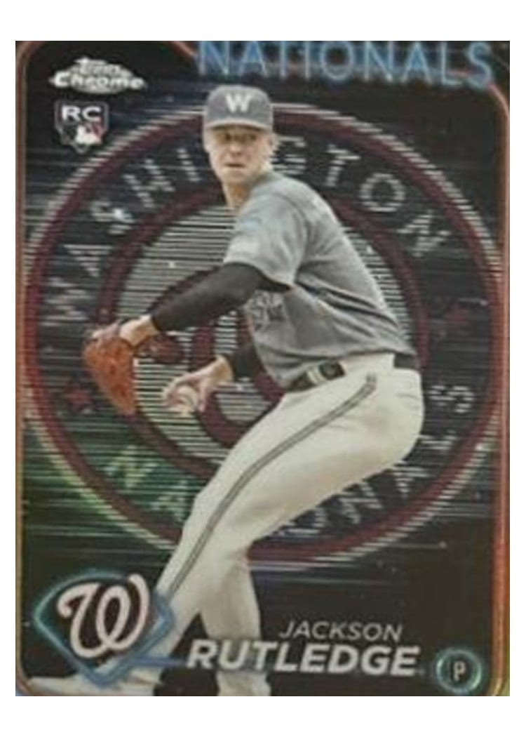 2024 Topps Chrome Base Set Jackson Rutledge #42 card
