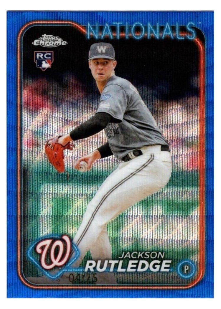 2024 Topps Chrome Base Set Jackson Rutledge #42 card