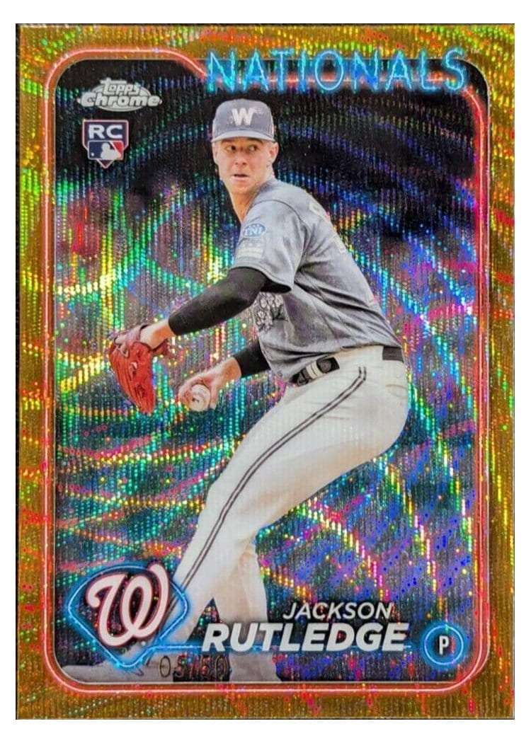 2024 Topps Chrome Base Set Jackson Rutledge #42 card