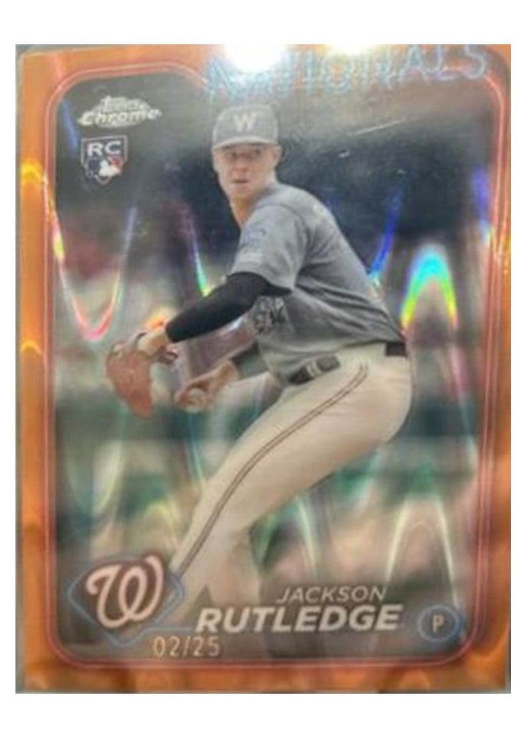 2024 Topps Chrome Base Set Jackson Rutledge #42 card