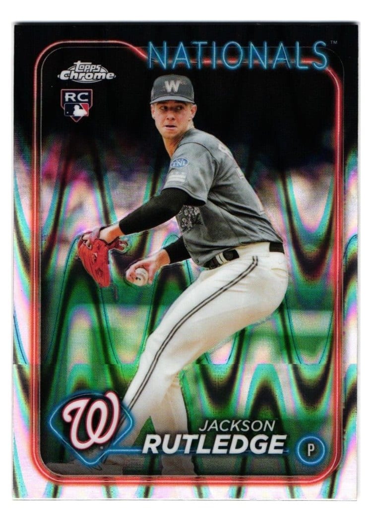 2024 Topps Chrome Base Set Jackson Rutledge #42 card