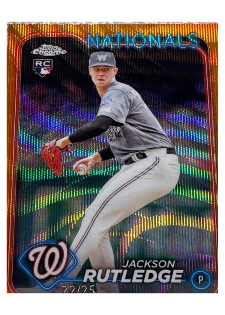 2024 Topps Chrome Base Set Jackson Rutledge #42 card