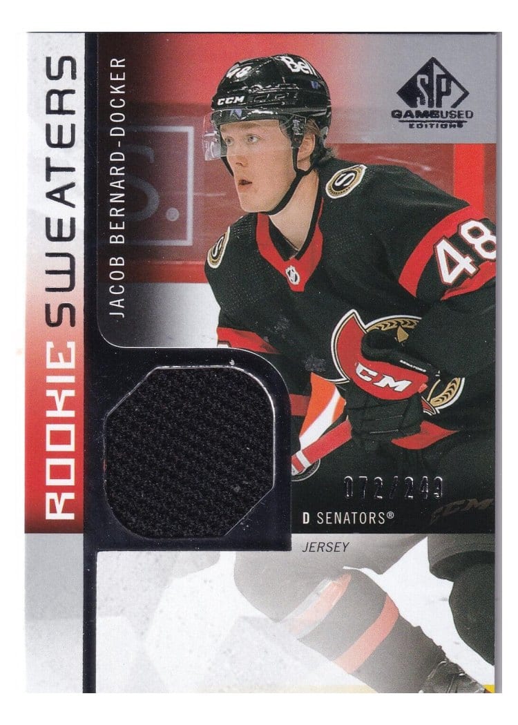 2021-22 SP Game Used Rookie Sweaters Jacob Bernard-Docker #RS-JB card
