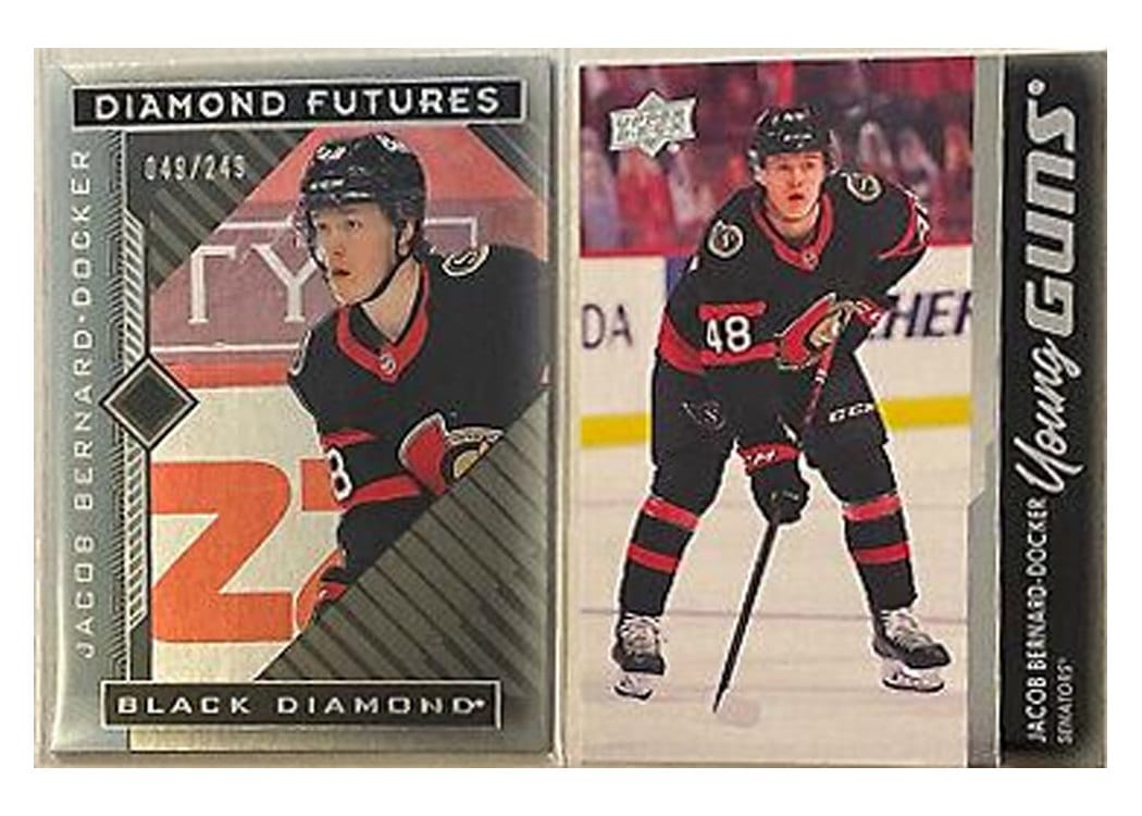2021-22 Upper Deck Black Diamond Diamond Futures Jacob Bernard-Docker #BDF-JB card
