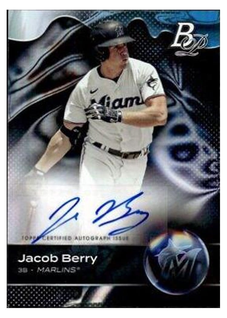 2023 Bowman Platinum Top Prospect Autographs Jacob Berry #TOP-11 card