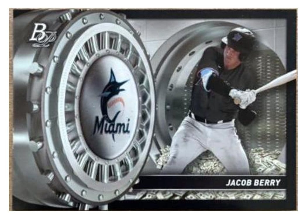 2023 Bowman Platinum Treasures in the Vault Jacob Berry #TV-8 card