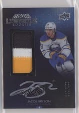2021-22 SPx UD Black Lustrous Rookie Autograph Patch Jacob Bryson #LRPA-JB card