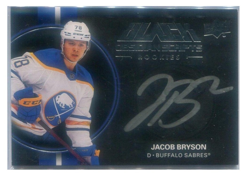 2021-22 SPx UD Black Obsidian Rookie Scripts Jacob Bryson #ORS-JB card