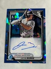 2024 Bowman Sapphire Edition Autographs Jacob Burke #BSPA-JBU card