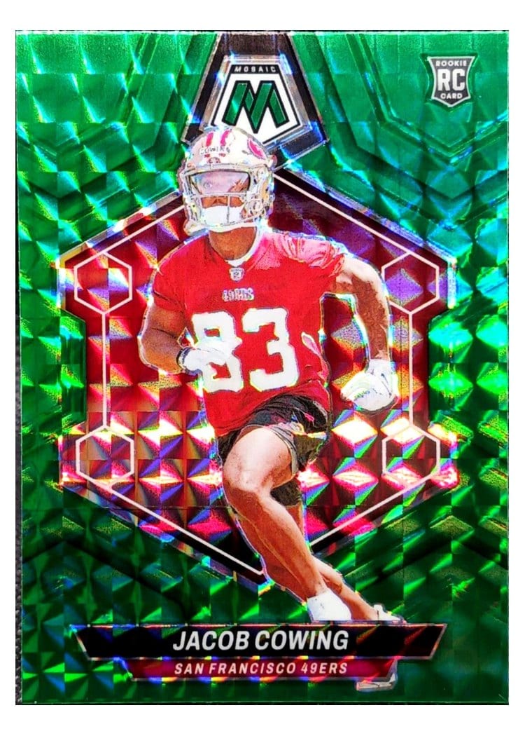 2024 Panini Mosaic Base Set Jacob Cowing Green #390 card