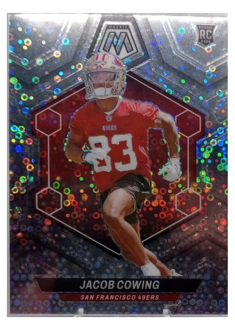 2024 Panini Mosaic Base Set Jacob Cowing No Huddle Silver #390 card