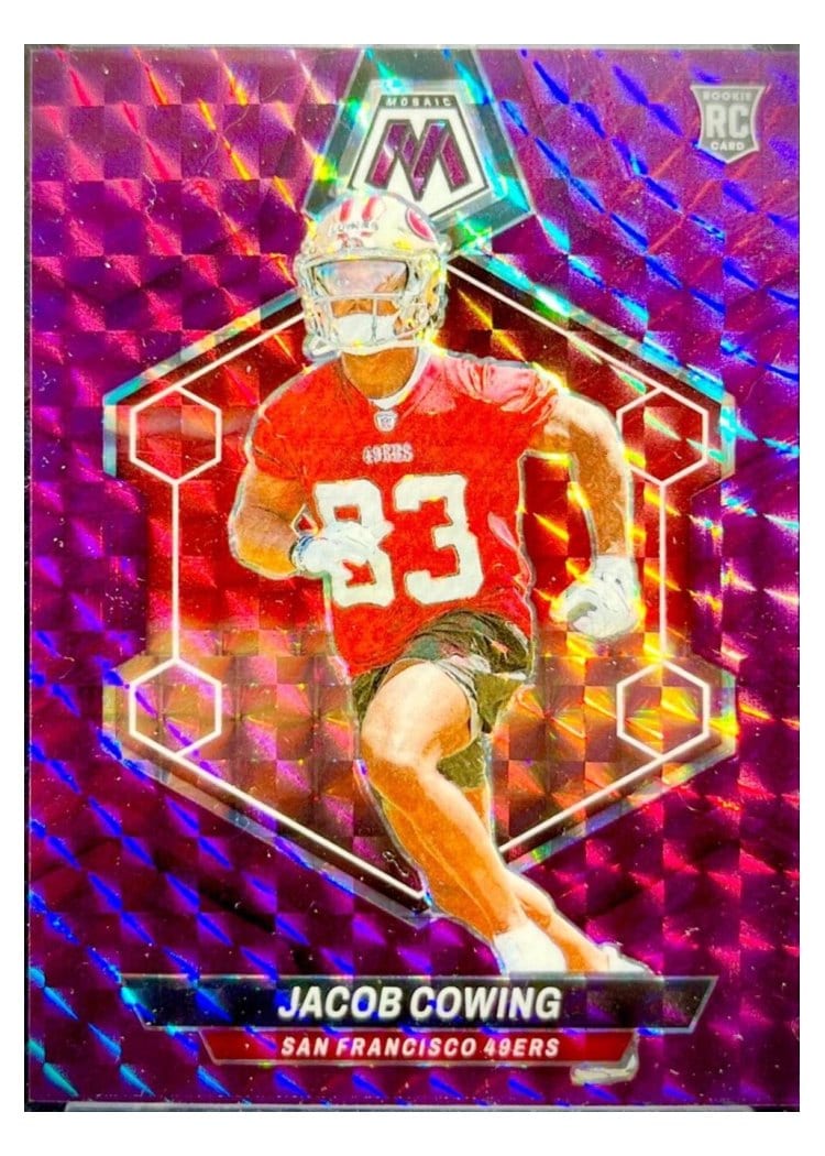 2024 Panini Mosaic Base Set Jacob Cowing #390 card