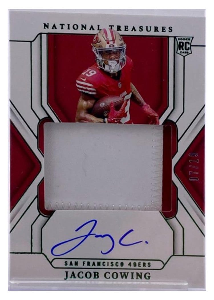 2024 Panini National Treasures Base Set Jacob Cowing #200 card