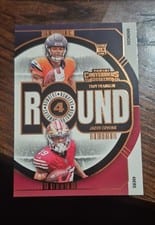 2024 Panini Contenders Round Numbers Jacob Cowing / Troy Franklin #15 card