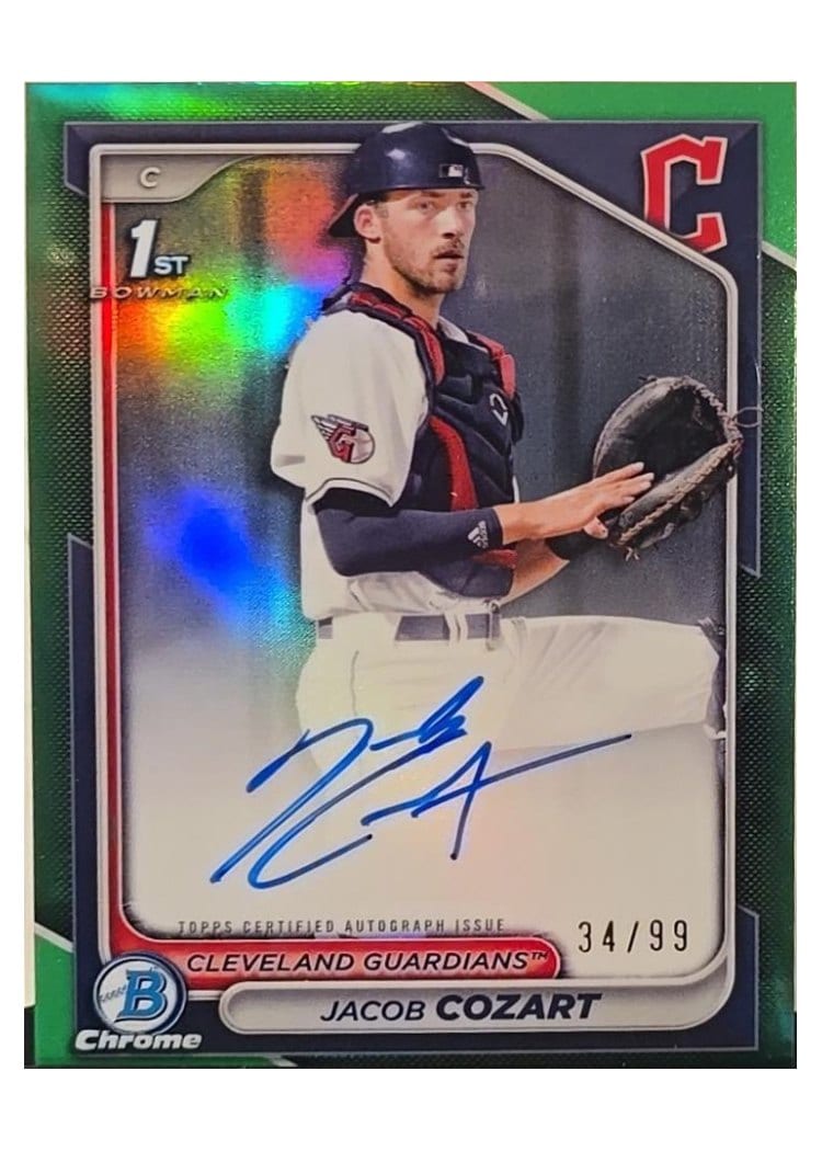 2024 Bowman Draft Chrome Prospect Autographs Jacob Cozart #CPA-JCO card