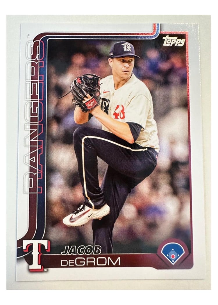 2025 Topps Base Set Jacob deGrom #208 card