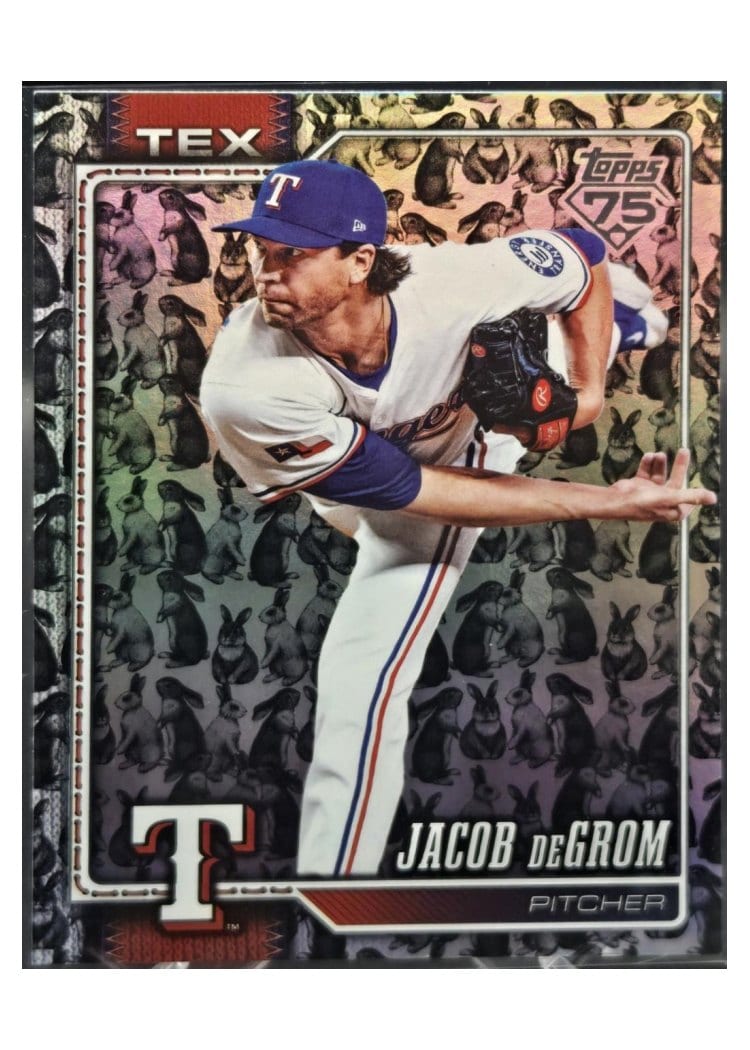 2026 Topps Base Set Jacob deGrom Holiday Rabbits #99 card