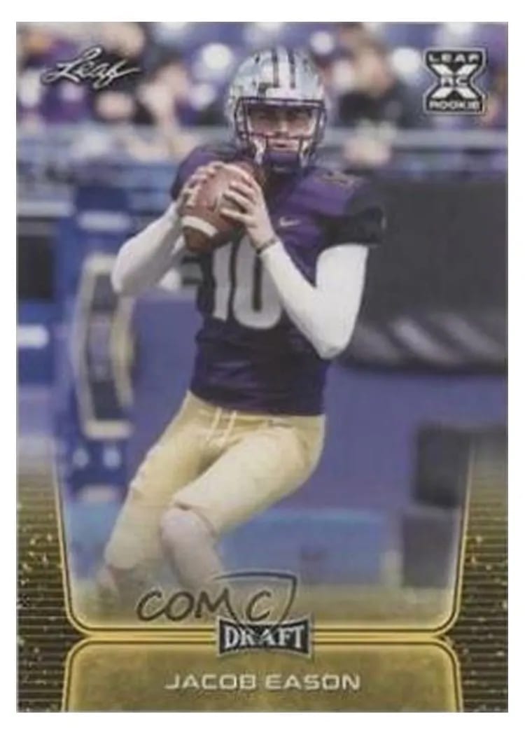 2020 Leaf Draft Jacob Eason #12 card