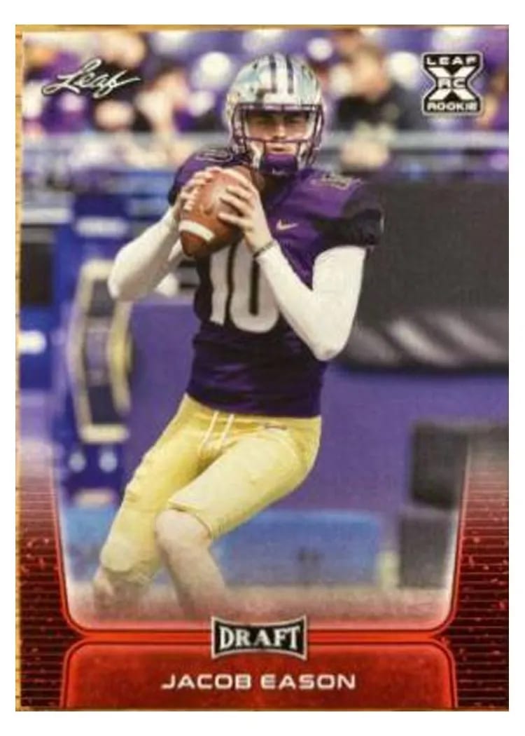 2020 Leaf Draft Jacob Eason #12 card