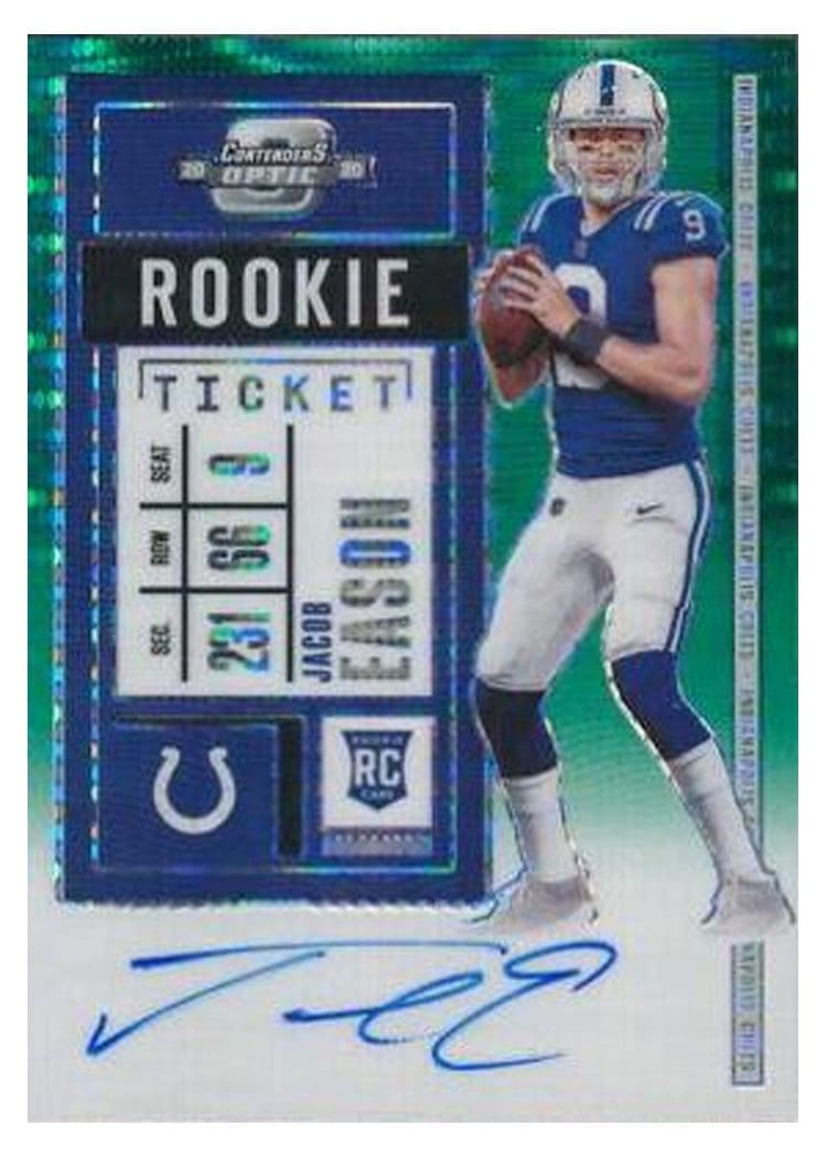 2020 Panini Contenders Optic Base Set Jacob Eason #136 card