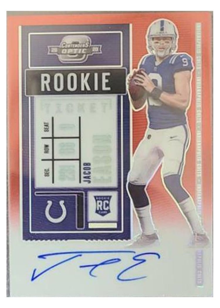 2020 Panini Contenders Optic Base Set Jacob Eason #136 card