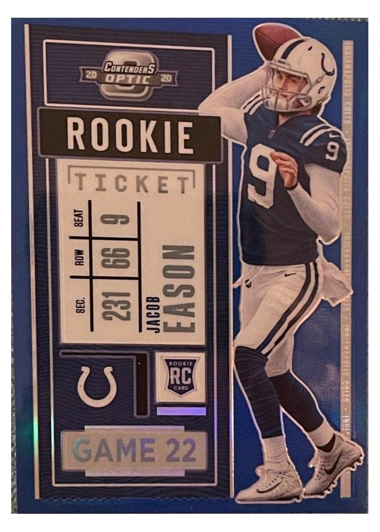 2020 Panini Contenders Optic Base Set Jacob Eason #75 card