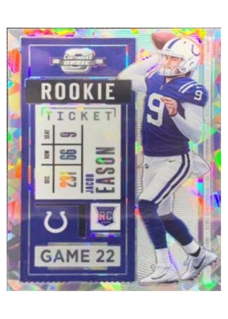 2020 Panini Contenders Optic Base Set Jacob Eason #75 card