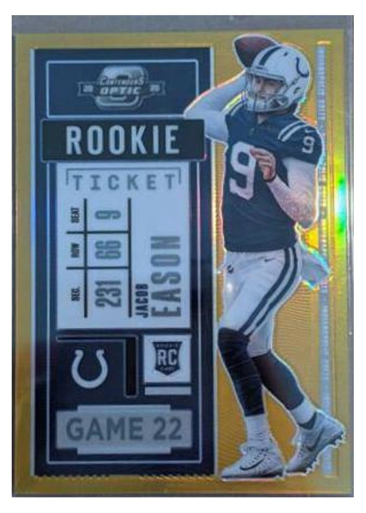 2020 Panini Contenders Optic Base Set Jacob Eason #75 card