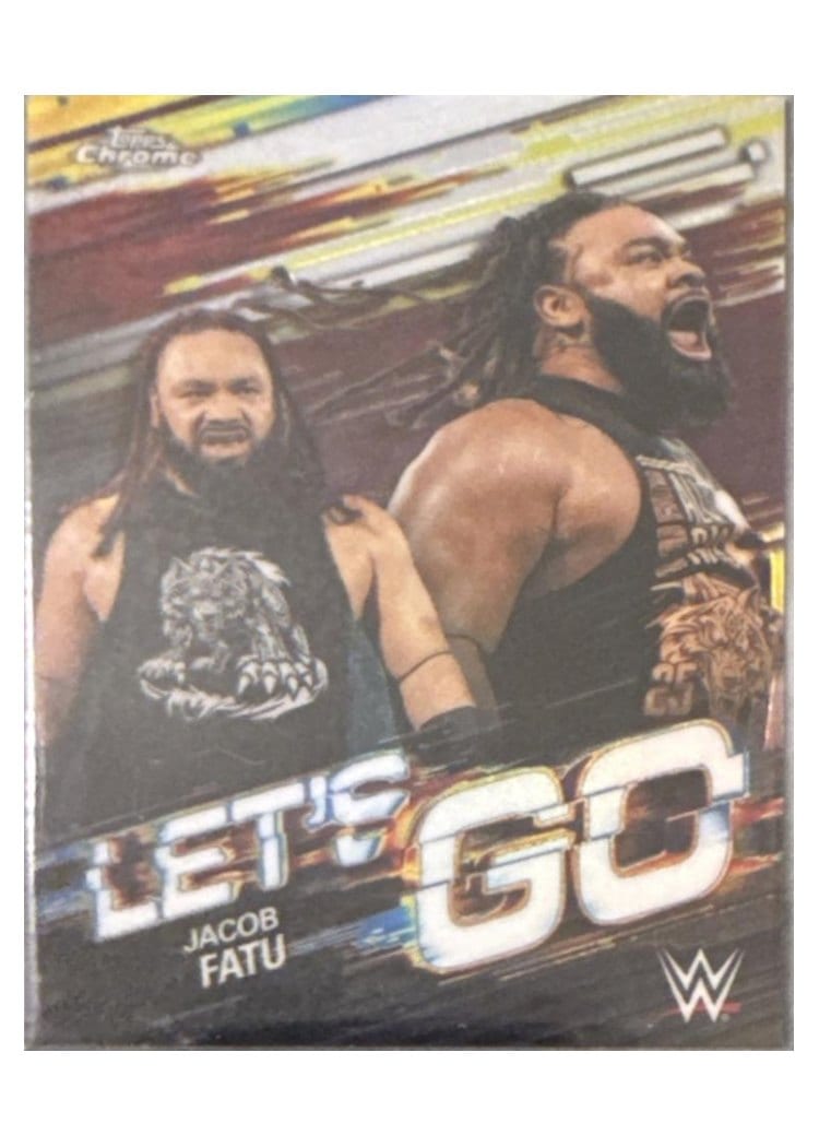 2026 Topps Chrome WWE Let's Go Jacob Fatu #LG-1 card