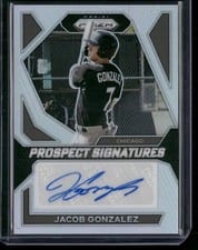 2024 Panini Prizm Prospect Signatures Jacob Gonzalez #PS-JG card