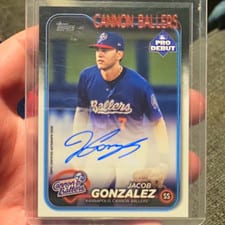 2024 Topps Pro Debut Autographs Jacob Gonzalez #PD-19