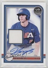 2025 Panini Stars & Stripes USA Baseball Alumni Signature Materials Jacob Gonzalez #USA-JG