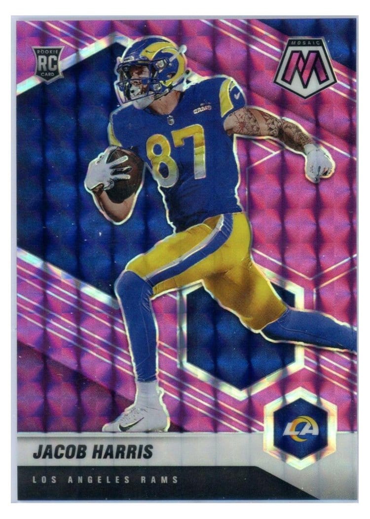 2021 Panini Mosaic Base Set Jacob Harris Purple Mosaic #338 card