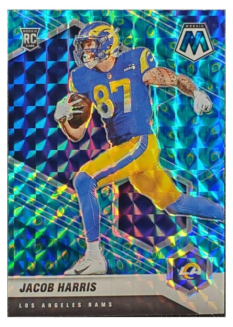 2021 Panini Mosaic Base Set Jacob Harris Choice Peacock Mosaic #338 card