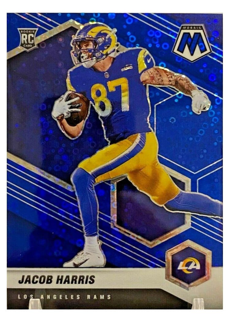 2021 Panini Mosaic Base Set Jacob Harris No Huddle Blue Mosaic #338 card