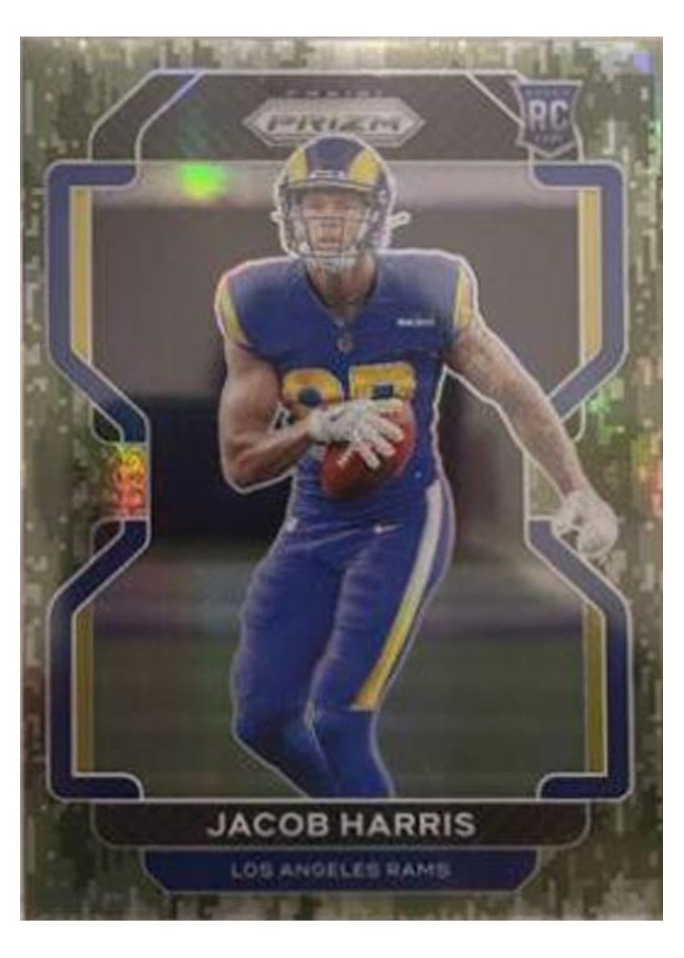 2021 Panini Prizm Base Set Jacob Harris Green Prizm #368 card