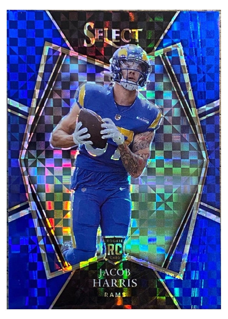 2021 Panini Select Base Set Jacob Harris Blue #180 card