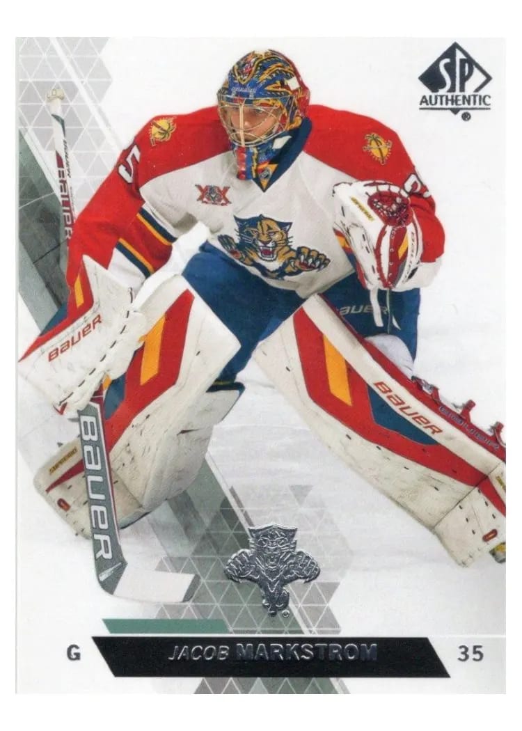 2013 SP Authentic Jacob Markstrom #85 card