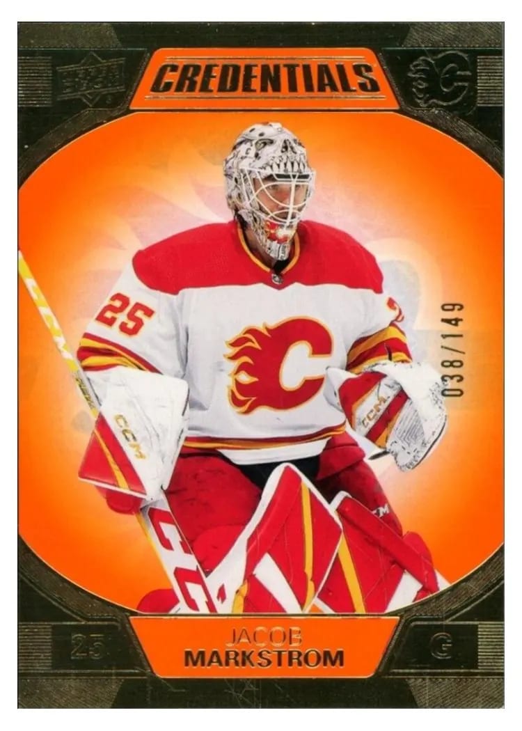 2022-23 Upper Deck Credentials Base Set Jacob Markstrom #13 card