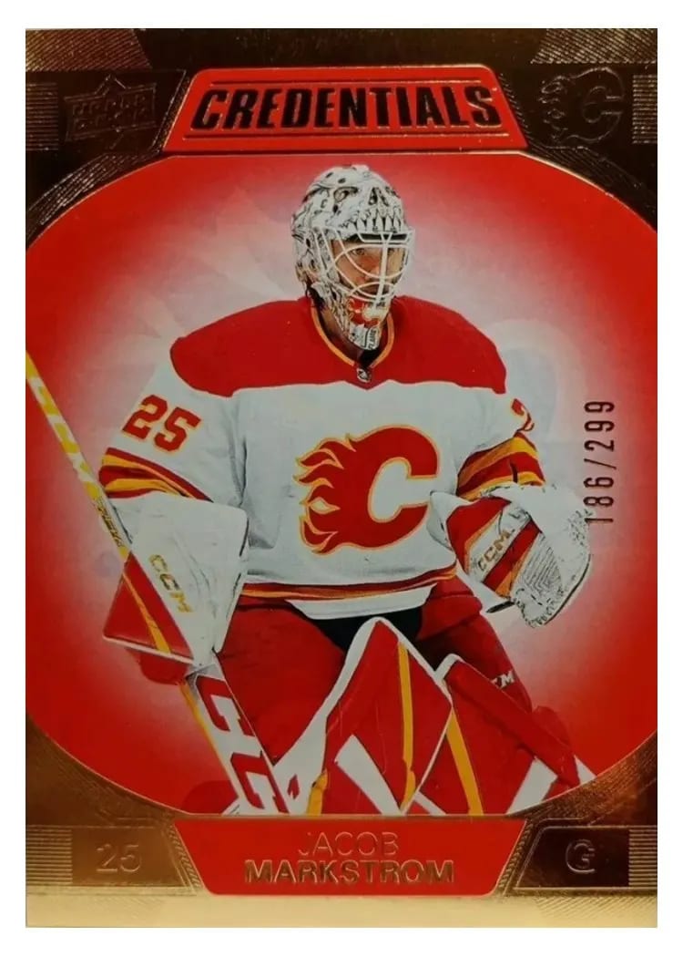 2022-23 Upper Deck Credentials Base Set Jacob Markstrom #13 card