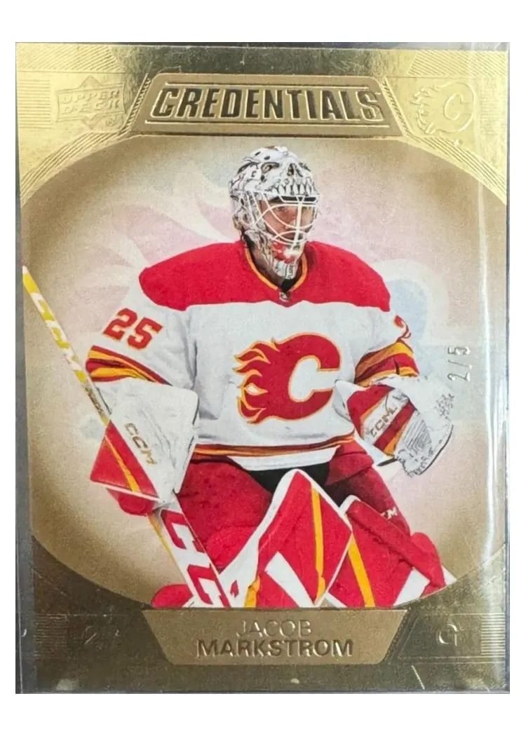 2022-23 Upper Deck Credentials Base Set Jacob Markstrom #13 card