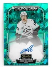 2025-26 O-Pee-Chee Platinum Rookie Autographs Jacob Melanson #R-JM card