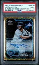 2024 Topps Pro Debut Chrome Autographs Jacob Melton #PDC-30 card