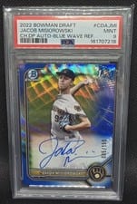 2022 Bowman Draft Chrome Autographs Jacob Misiorowski #CDA-JMI card