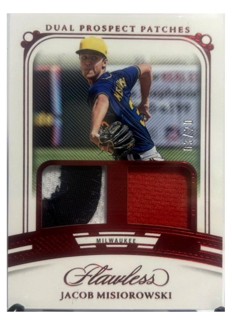 2024 Panini Flawless Dual Prospect Patches Jacob Misiorowski #DP-JM card