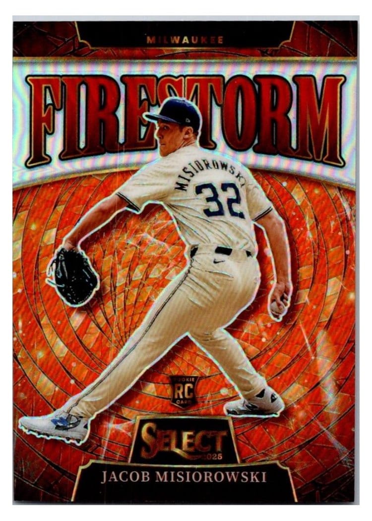Jacob Misiorowski 2025 Panini Select Firestorm card
