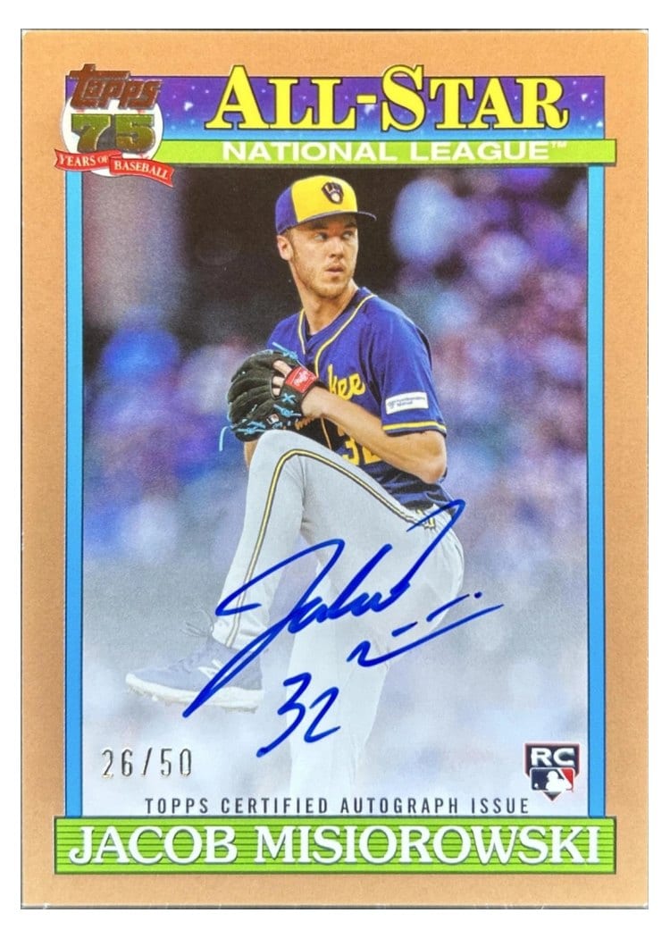 2026 Topps 1991 Topps Autographs Jacob Misiorowski #91A-MIS card