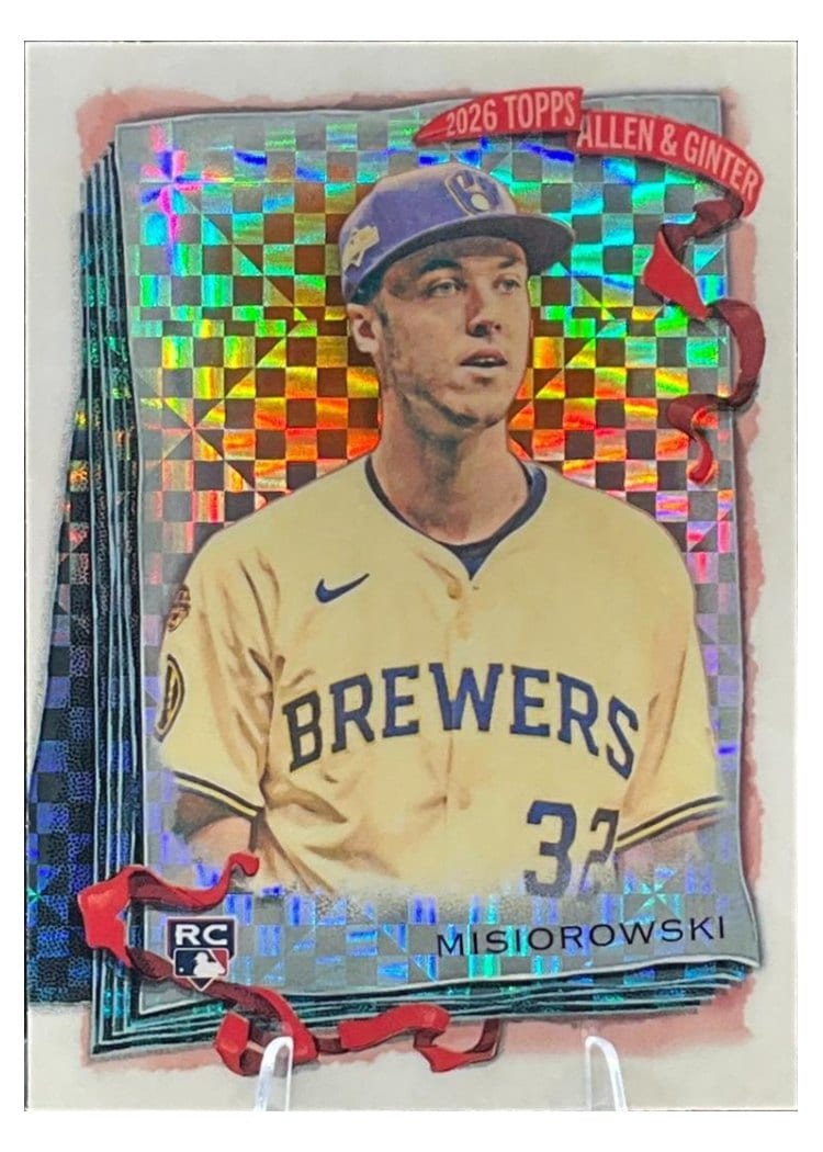 2026 Topps Allen & Ginter Jacob Misiorowski X-Fractor Chrome #163 card
