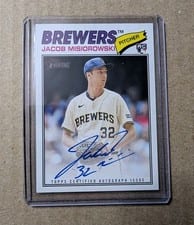 2026 Topps Heritage Real One Autographs Jacob Misiorowski #ROA-JM